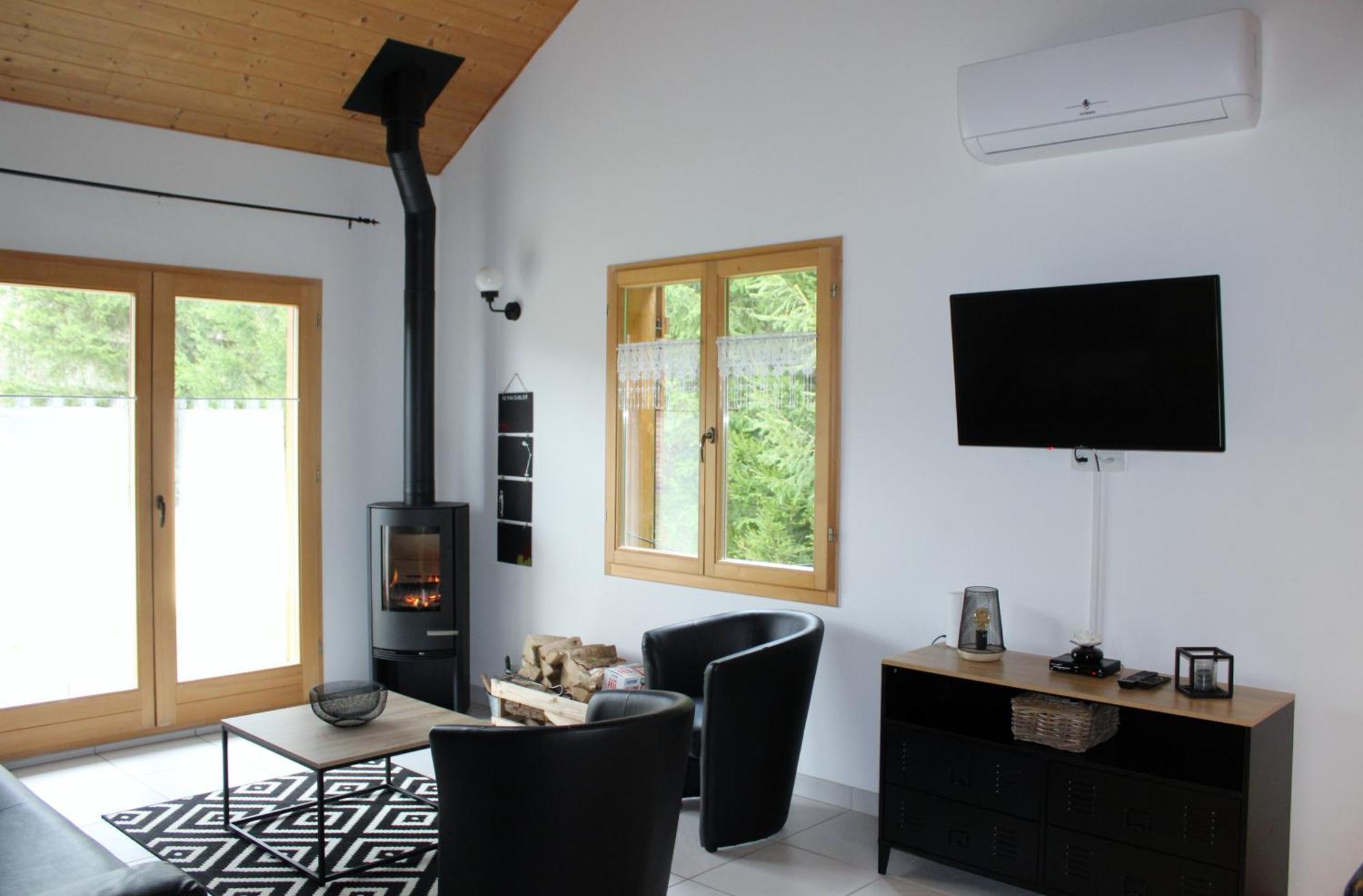 Chalet De Charme Le Contemporain Ney Exterior photo