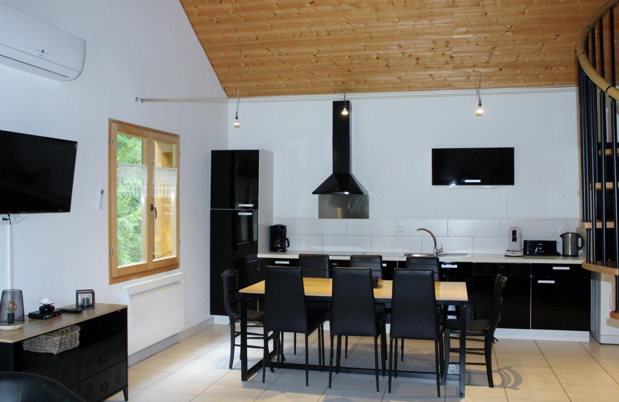 Chalet De Charme Le Contemporain Ney Exterior photo
