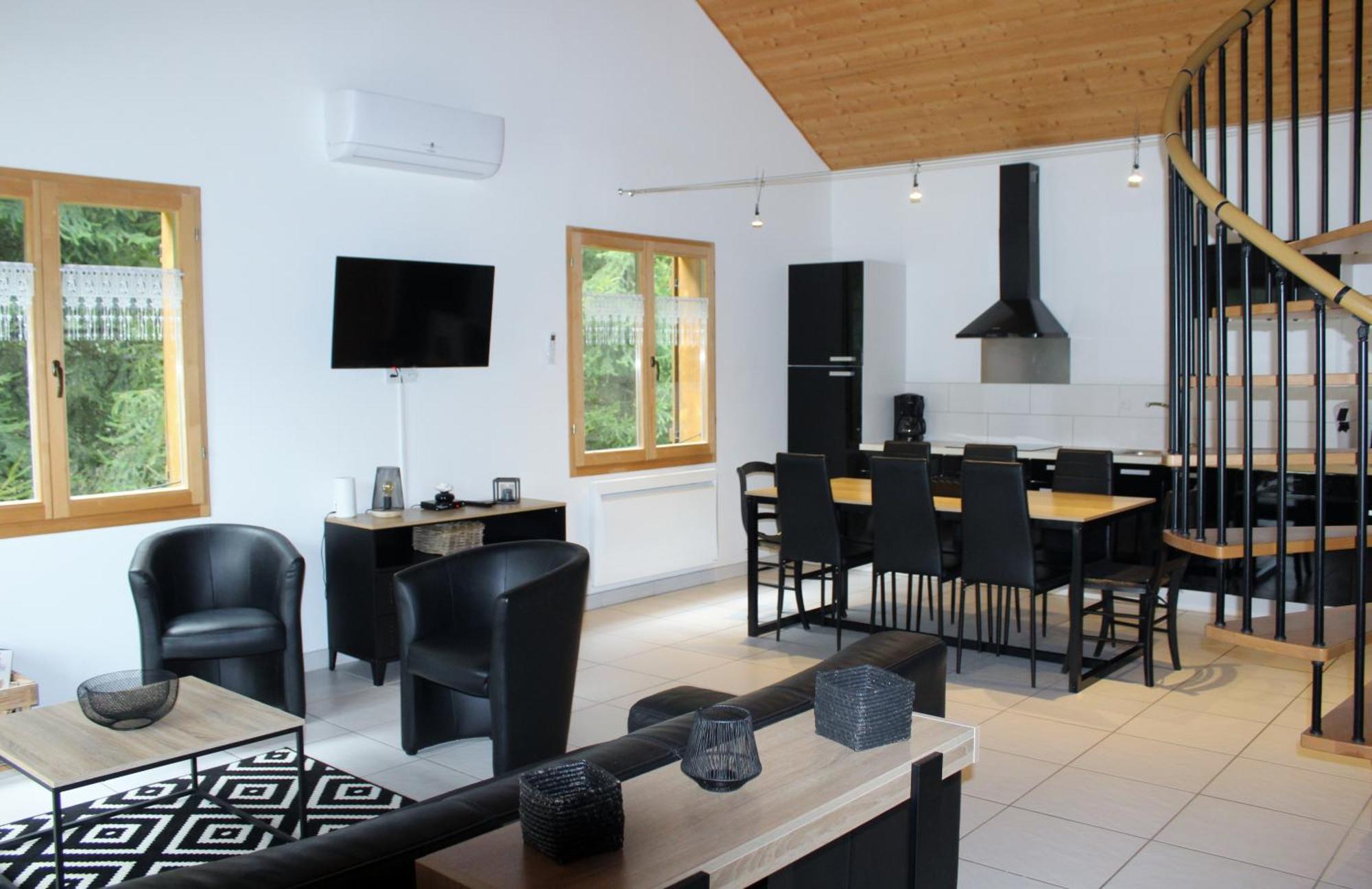 Chalet De Charme Le Contemporain Ney Exterior photo